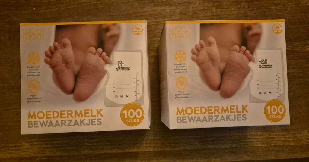 WOW MOM - 200 moedermelk bewaarzakjes - NIEUW, Kinderen en Baby's, Babyvoeding en Toebehoren, Nieuw, Overige typen, Ophalen of Verzenden