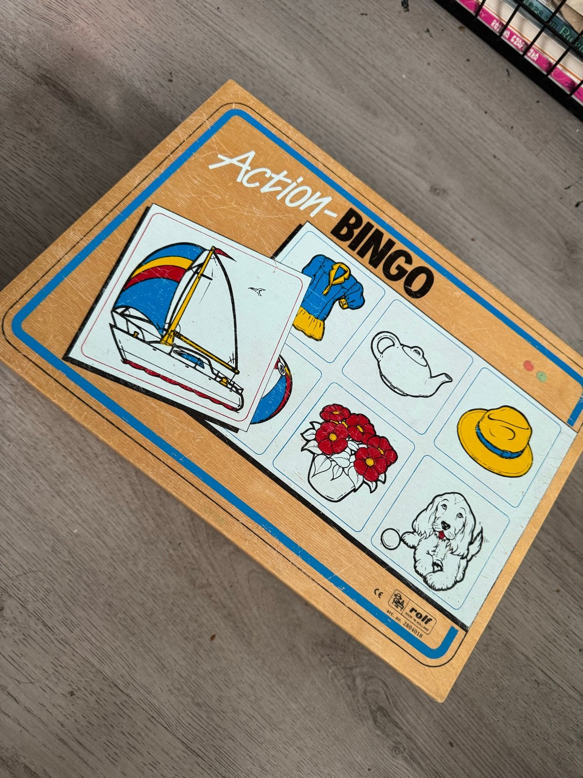 Rolf Originals Aktie Bingo: Educatief Houten Spel (4+), Ophalen of Verzenden, Gebruikt, Taal en Lezen