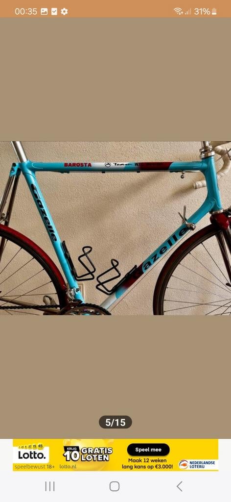 Gazelle  duell  alan racefiets, Fietsen en Brommers, Gebruikt, Ophalen of Verzenden, Gazelle, 10 tot 15 versnellingen