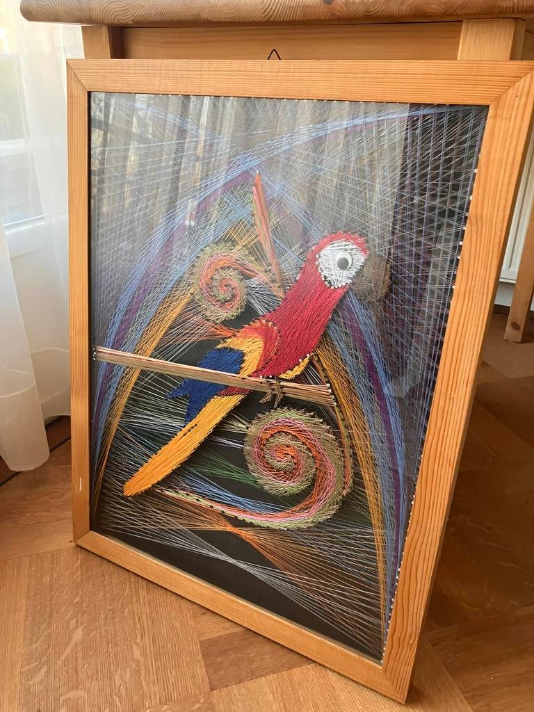 Surinamse kunst rode papegaai ARA, Antiek en Kunst, Ophalen