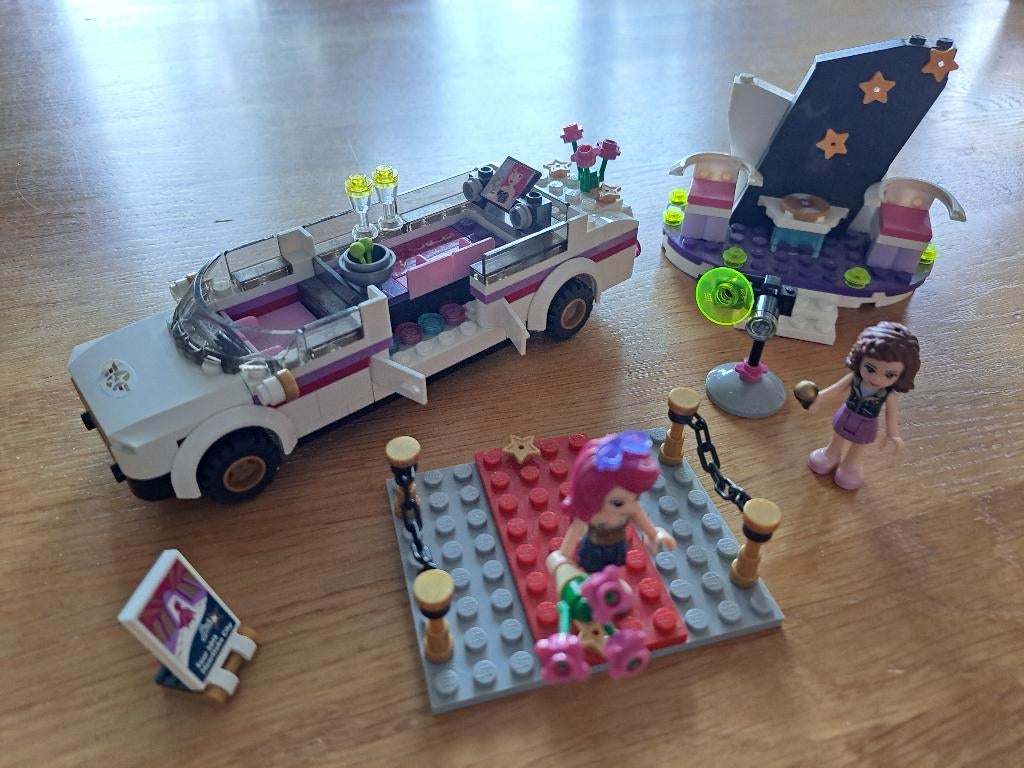 LEGO Friends - 41107 Pop Star Limo - incl boekje, Lego, Friends, Ophalen of Verzenden, Complete set