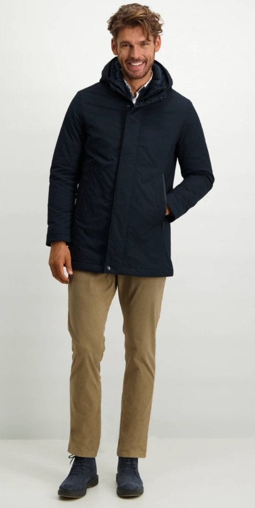 Winterjas / winterjack State of Art blauw mt. 50 (M), Kleding | Heren, Jassen | Winter, State of Art, Ophalen of Verzenden, Gedragen
