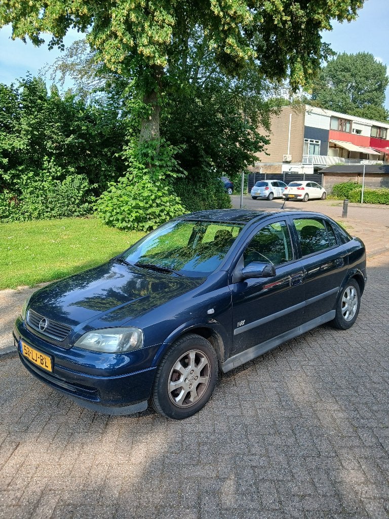 Opel Astra Njoy 1.6 SE – 2003 Donkerblauw., Blauw, Handgeschakeld, Particulier, Hatchback