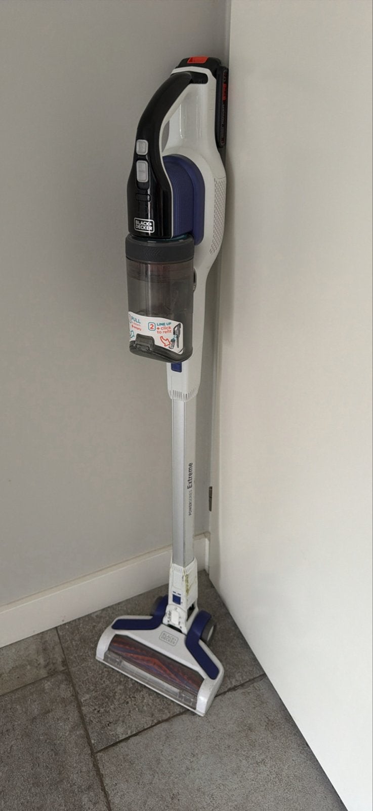 Black+Decker POWERSERIES Extreme Steelstofzuiger, Witgoed en Apparatuur, Stofzuigers, Gebruikt, Steelstofzuiger, Overige merken