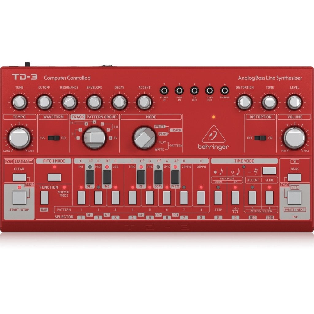 Behringer TD-3-RD Analoge Bass Line Synthesizer, ., Nieuw, Ophalen of Verzenden, .