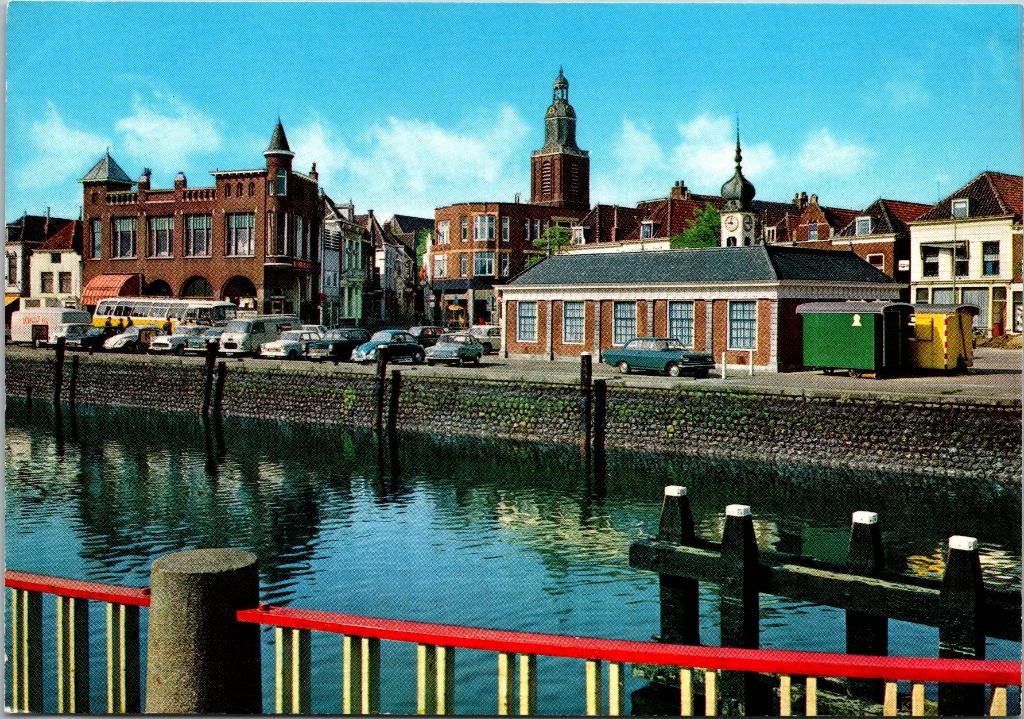 Vlaardingen - Westhavenplaats met Visbank, Verzenden, 1960 tot 1980, Ongelopen, Zuid-Holland
