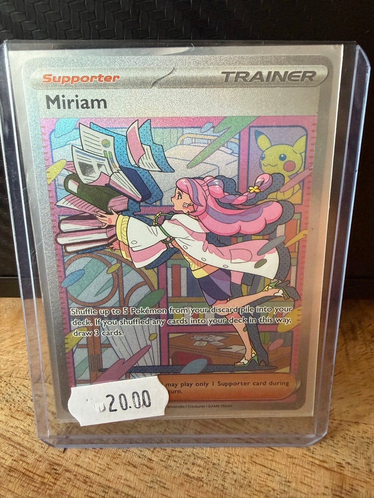 Pokemon Miriam Supporter Trainer Kaart - Full Art Foil, Hobby en Vrije tijd, Verzamelkaartspellen | Pokémon, Ophalen of Verzenden