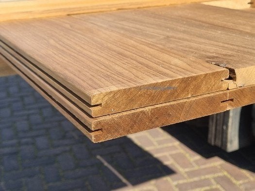 4.8 m2 Hardhouten planken geschaafd - nr: HP186, Tuin en Terras, Ophalen, Planken, Nieuw, Hardhout