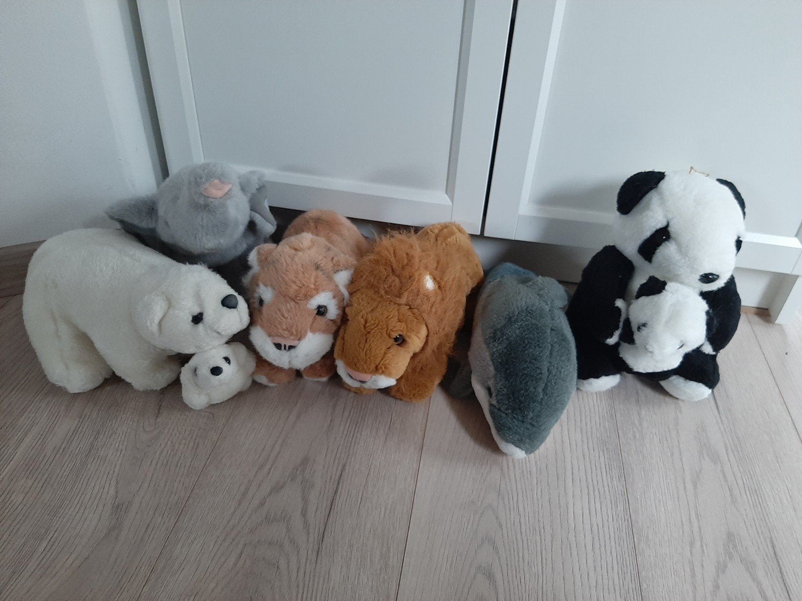 6 wilde dieren, knuffel dieren., Kinderen en Baby's, Speelgoed | Knuffels en Pluche, Ophalen of Verzenden, Zo goed als nieuw, Overige typen