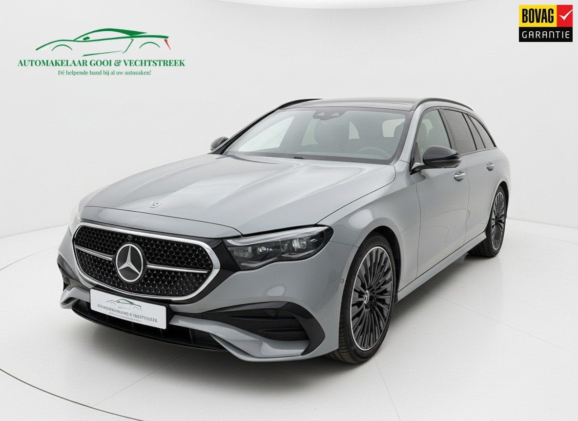 Mercedes-Benz E-klasse Estate 300 e AMG Line - Panorama - Bu, Auto's, Automaat, Achterwielaandrijving, Gebruikt, Zwart