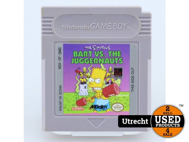 Nintendo Gameboy Game The Simpsons Bart VS the Juggernauts