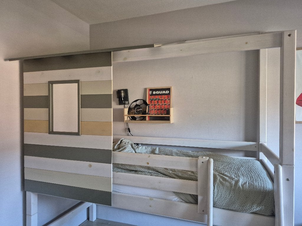 Bed, Ophalen, 85 tot 100 cm, Gebruikt, Hoogslaper of Stapelbed