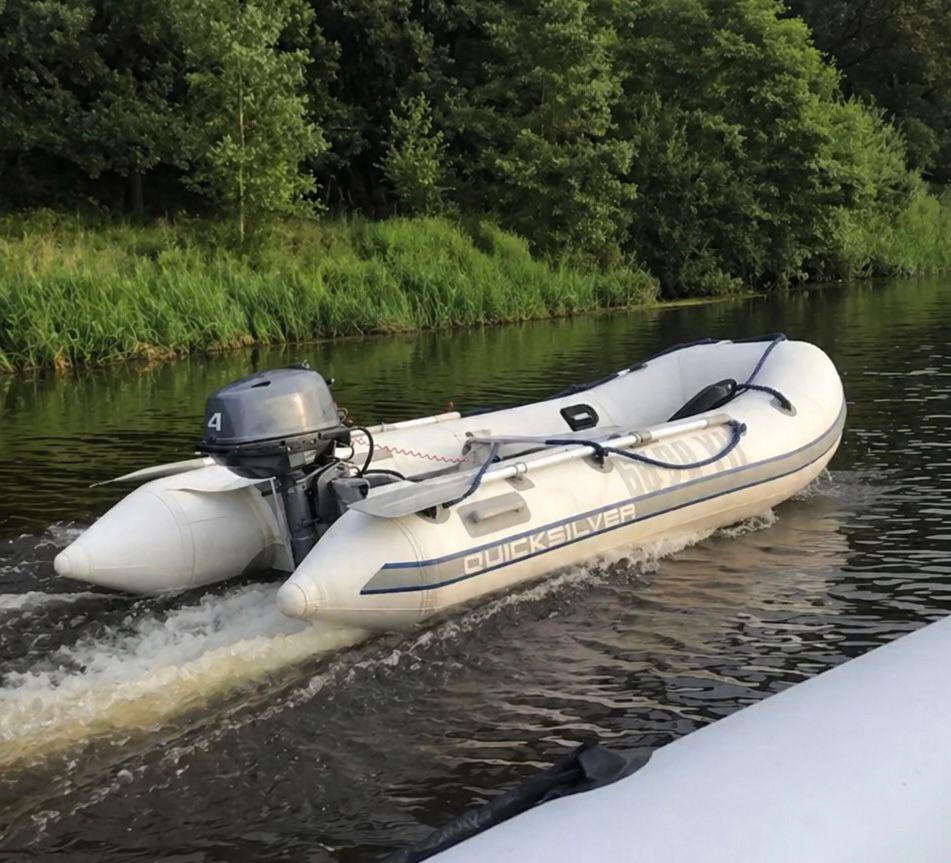 Quicksilver opblaasbare boot!, Ophalen, Aluminium, Quicksilver, Zo goed als nieuw