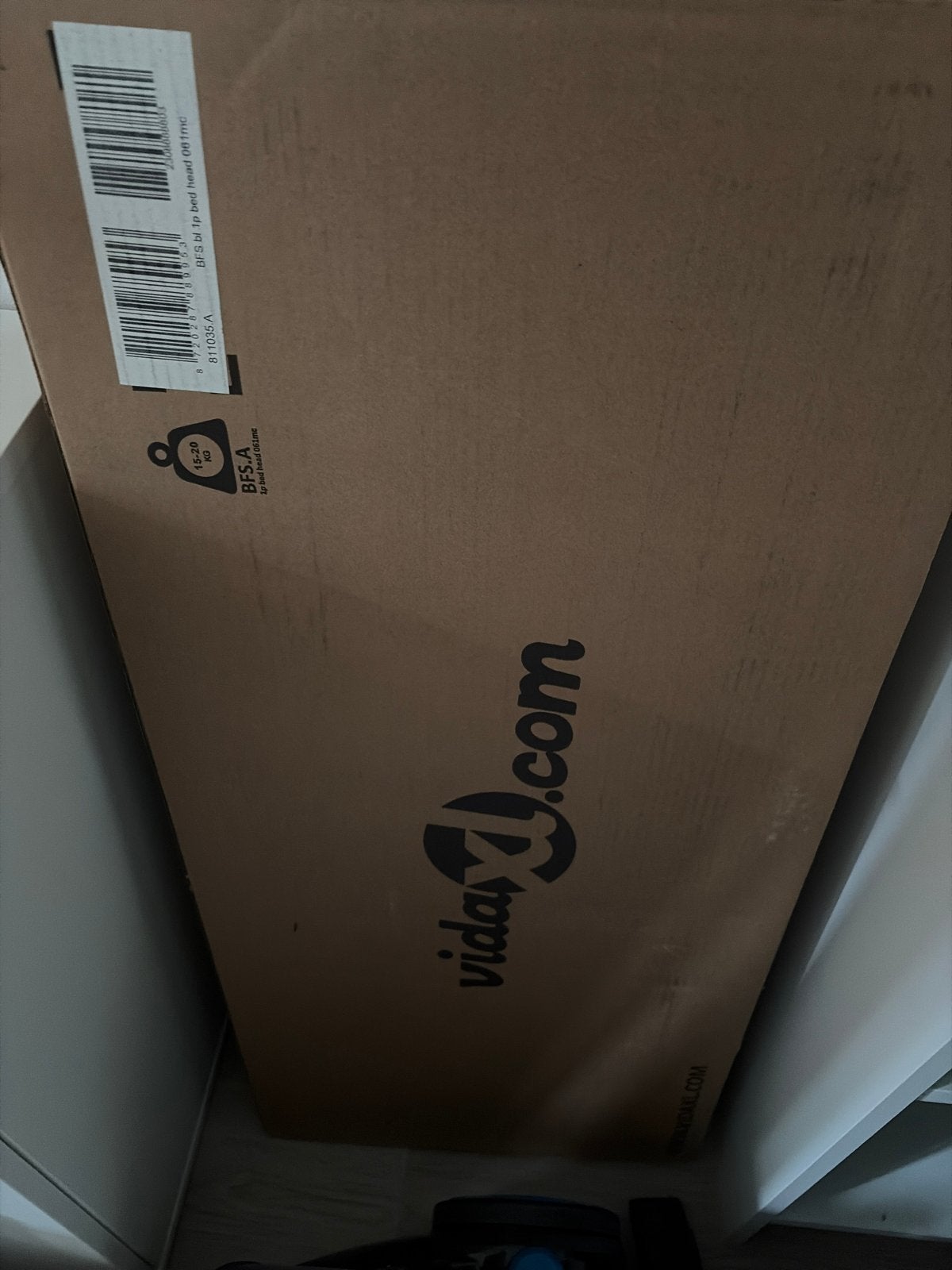 Vida XL hoofdbord zwart 160 cm tweepersoons, nog nieuw, Ophalen, Zwart, Stof, 160 cm