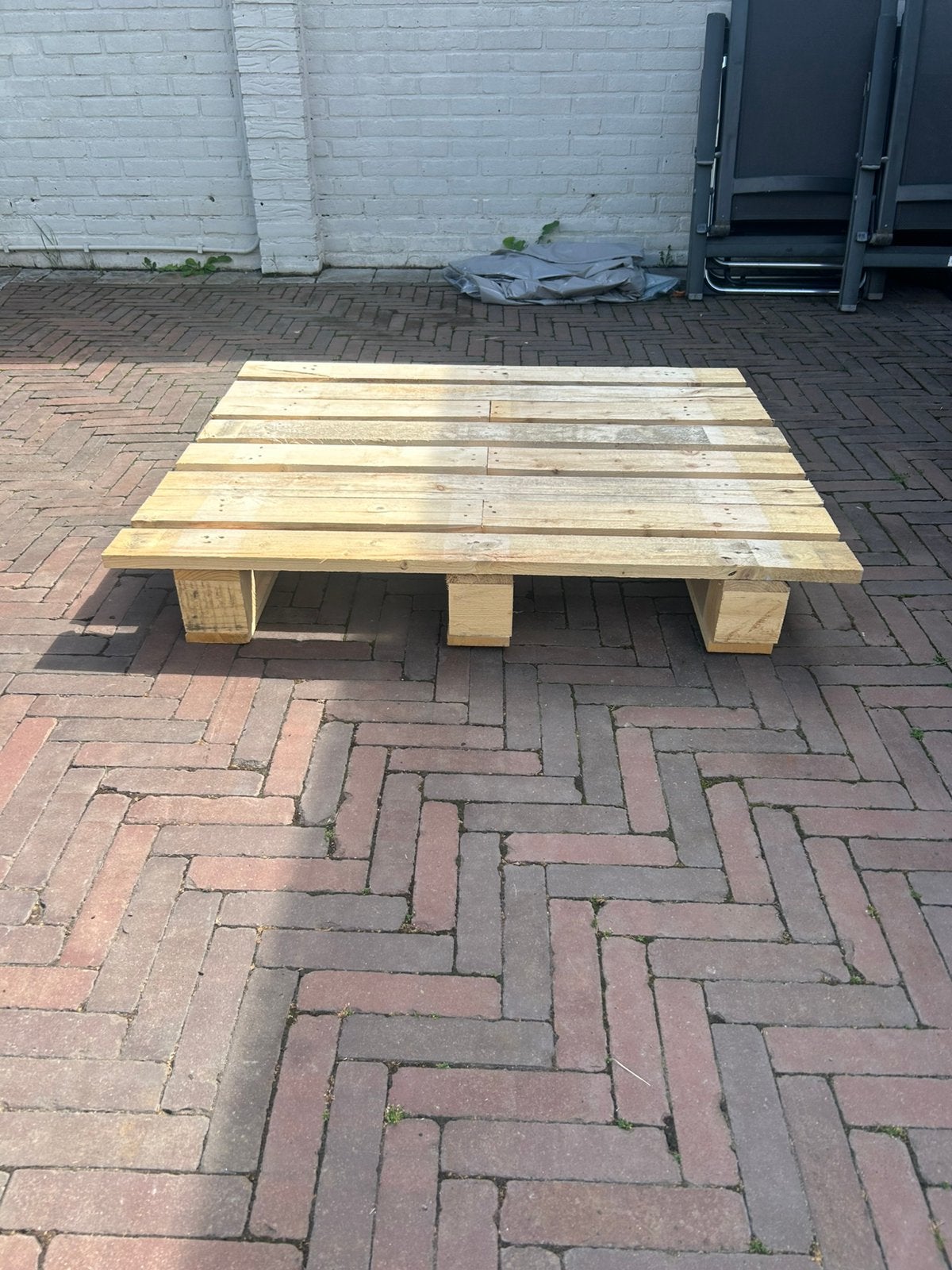 Houten pallet. Gratis afhalen, Ophalen, Zo goed als nieuw, Minder dan 200 cm, Vuren