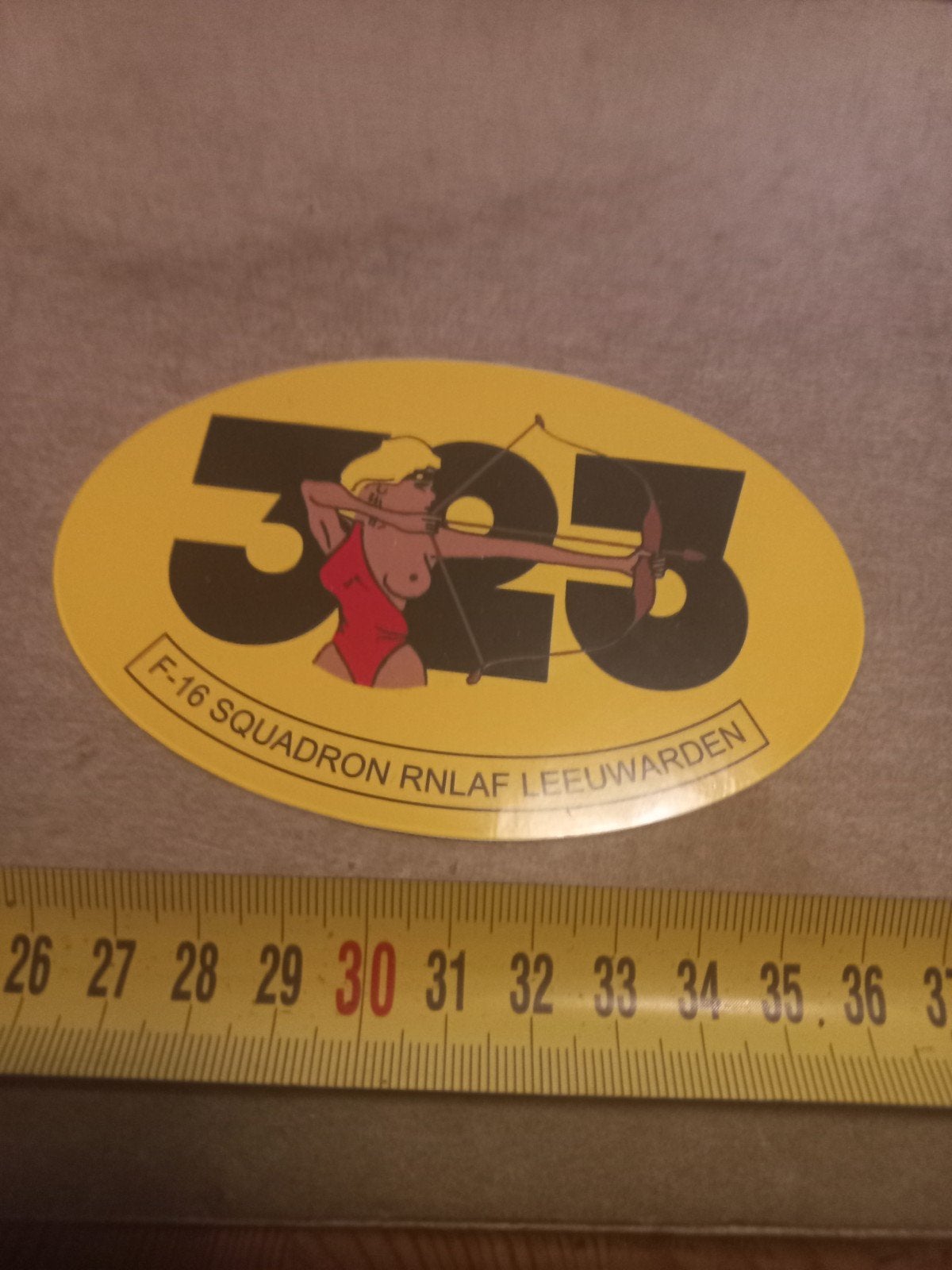 F-16 Squadron RNLAF Leeuwarden 323 Sticker, Ophalen of Verzenden