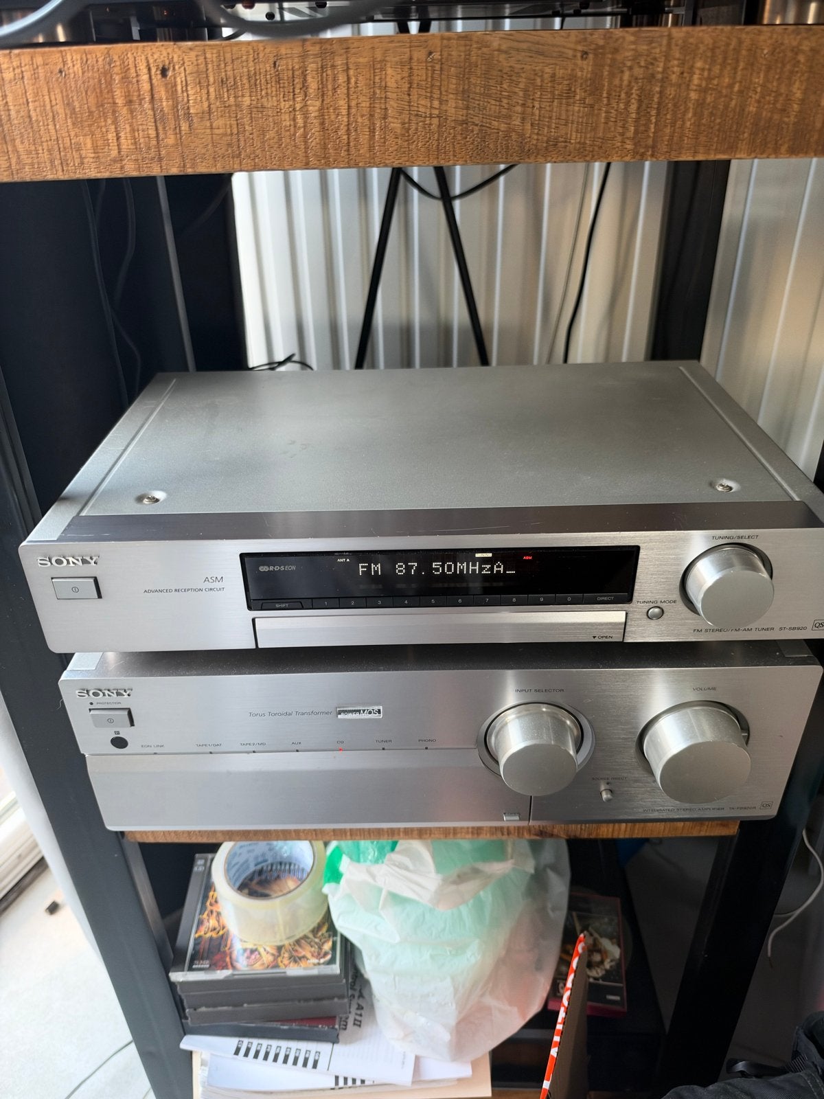 Sony QS Stereo Set: Tuner ST-SB920 & Versterker TA-FB920R, Ophalen of Verzenden, Zo goed als nieuw, Sony
