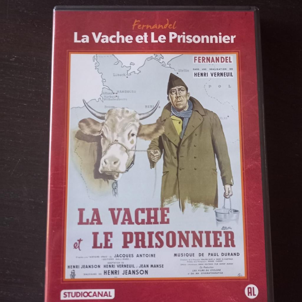 Fernandel - La Vache et Le Prisonnier (DVD), Alle leeftijden, Ophalen of Verzenden, Zo goed als nieuw, Komedie