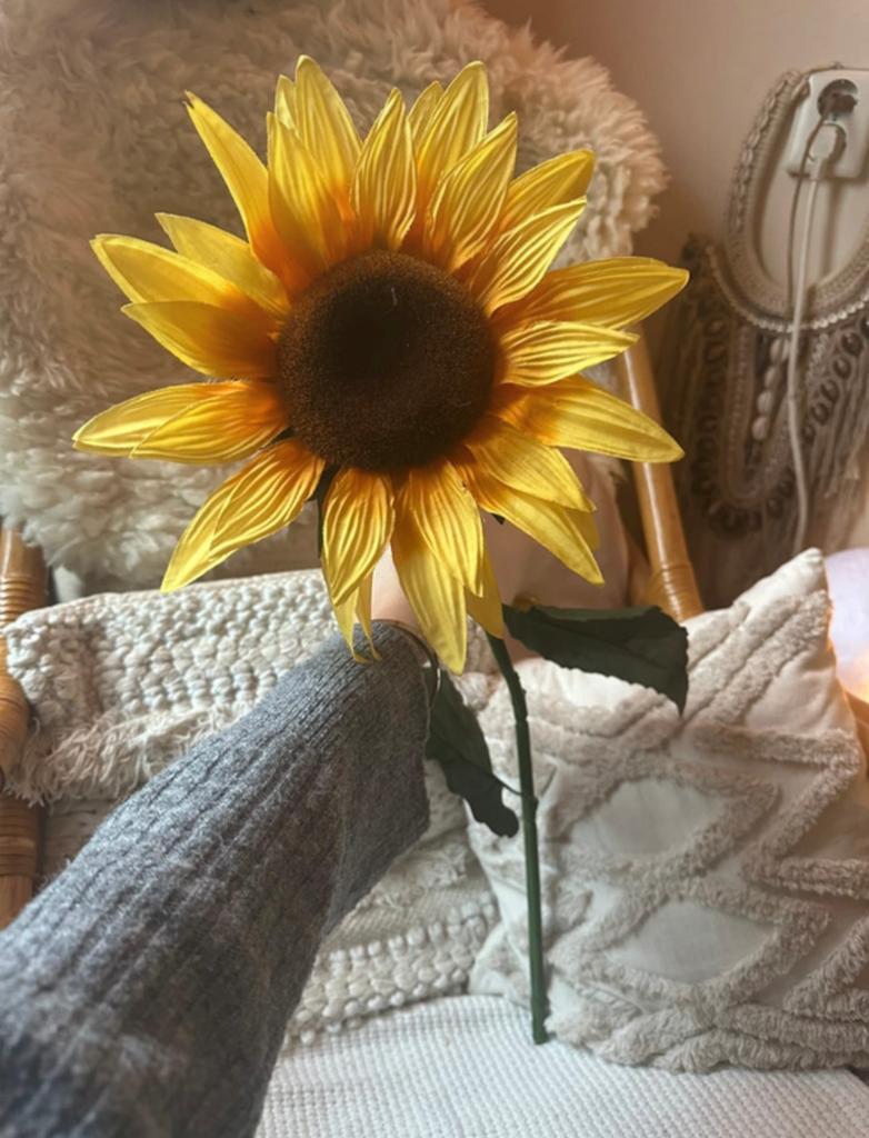 Prachtige namaak zonnebloem - kunstbloem - groot formaat, Huis en Inrichting, Woonaccessoires | Kunstplanten en Kunstbloemen, Ophalen of Verzenden