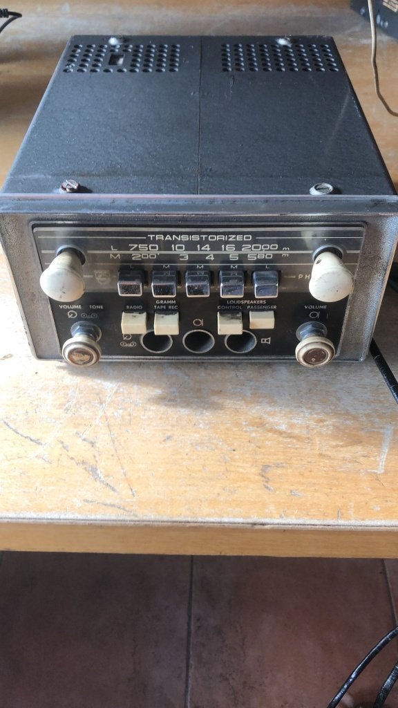 PHILIPS AUTO OF BUS BUIZEN RADIO N7X94VT/01 Jaar 1959/1960, Ophalen of Verzenden