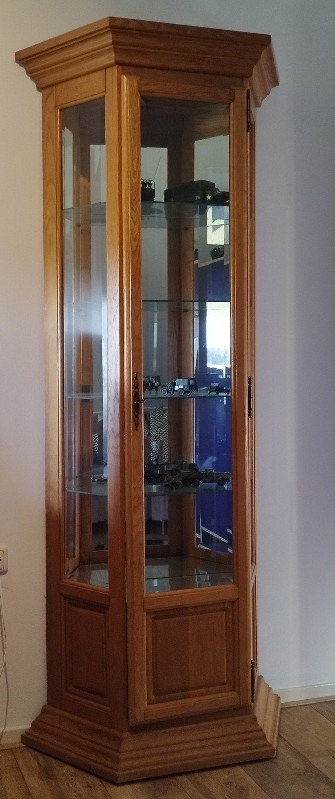 Vitrine kast,, Ophalen, Gebruikt, 50 tot 100 cm, 150 tot 200 cm