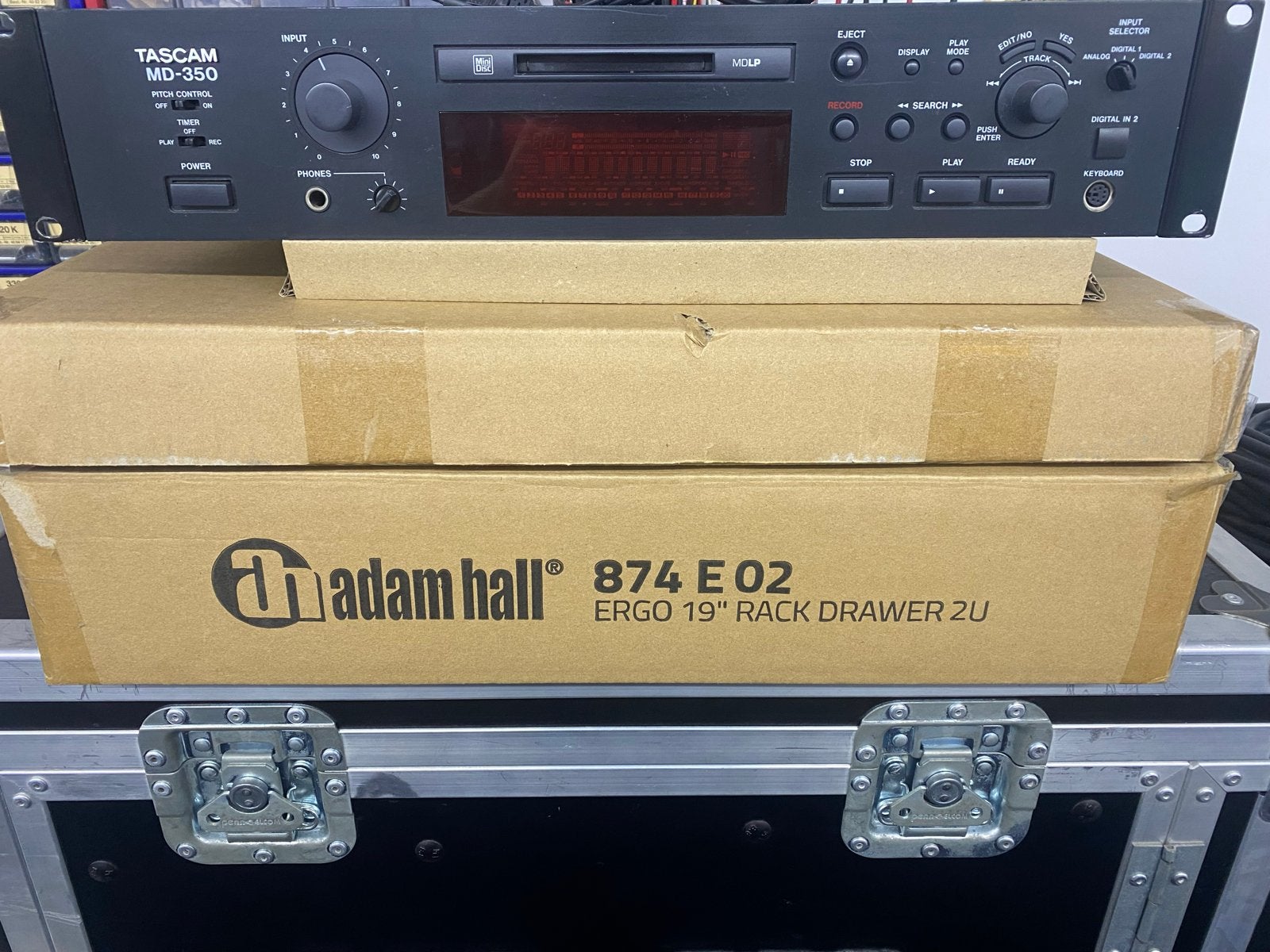 Tascam MD-350 MiniDisc-speler/recorder met afstandsbediening, Audio, Tv en Foto, Ophalen of Verzenden, Audio
