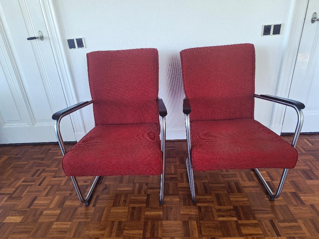 Fauteuils, Huis en Inrichting, Stoelen, Ophalen, Gebruikt, Twee, Overige materialen
