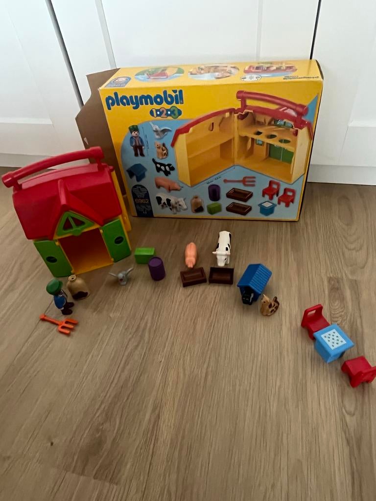 Playmobil 123 Meeneem Boerderij 6962 - Complete Set, Ophalen, Complete set