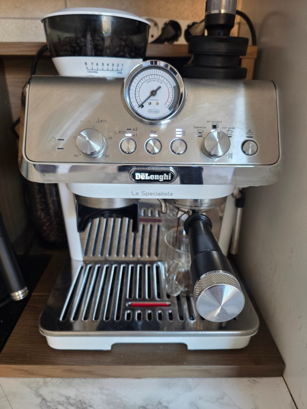 DēLonghi La Specialista + doos en toebehoren, Stoompijpje, Gebruikt, Espresso apparaat, Koffiebonen