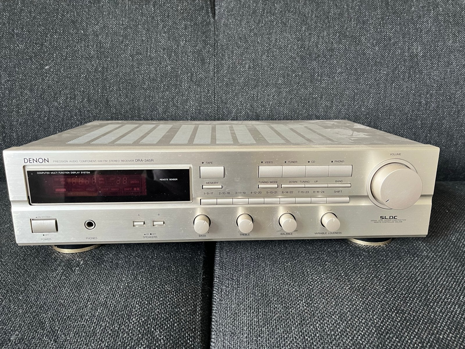 Denon DRA-345R Stereo Receiver - Goede staat, Audio, Tv en Foto, Versterkers en Receivers, Ophalen, Gebruikt, Denon, Minder dan 60 watt