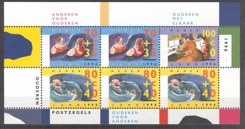 B190 - Nederland nvph 1676 postfris , Zomerzegels , ouderen, Verzenden, Na 1940, Postfris