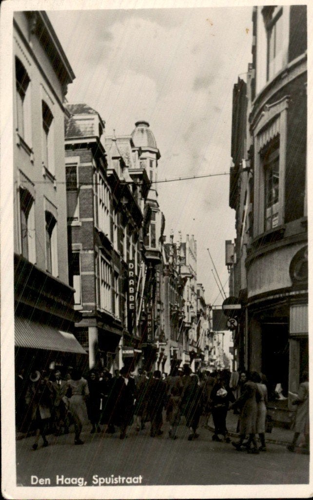 Den Haag - Spuistraat - Straatbeeld, Ophalen of Verzenden, 1920 tot 1940, Ongelopen, Zuid-Holland