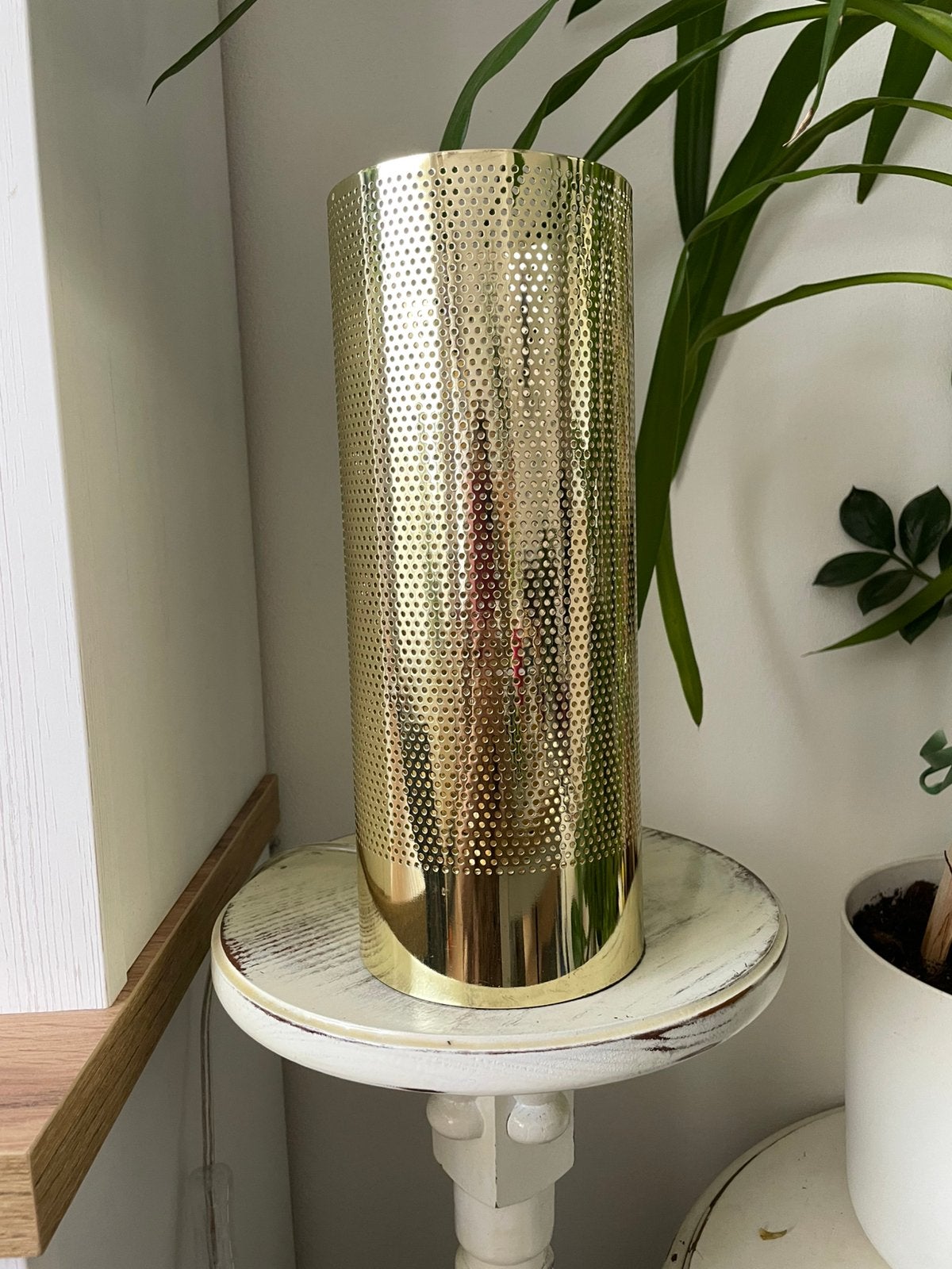 Prachtige sfeervolle lamp, kleur goud, Goud, Ophalen of Verzenden, Zo goed als nieuw
