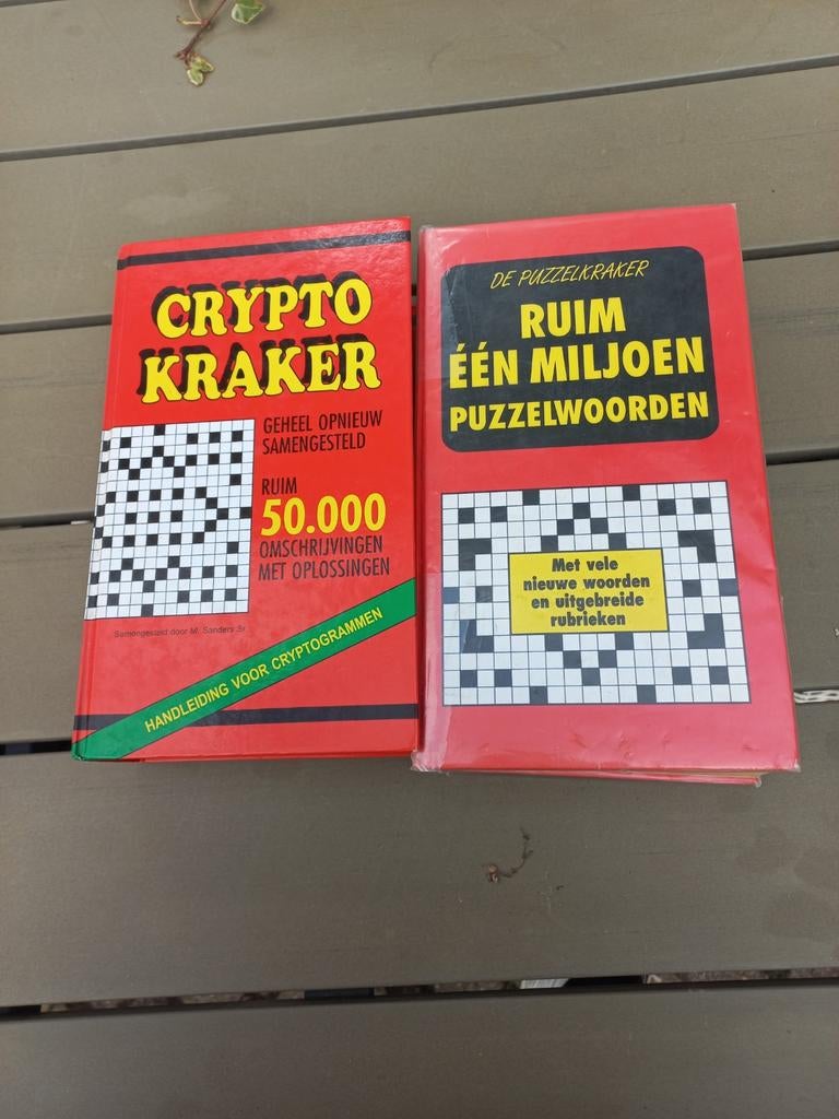 Twee puzzelboeken: Crypto Kraker en Puzzelkraker, Hobby en Vrije tijd, Denksport en Puzzels, Ophalen of Verzenden