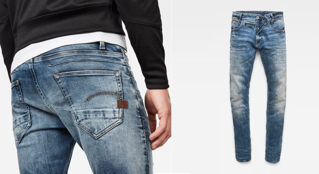 G-Star Raw D-Staq 3D 5-Pocket Jeans W34 L34, G-Star Raw, Blauw, Ophalen of Verzenden, Zo goed als nieuw