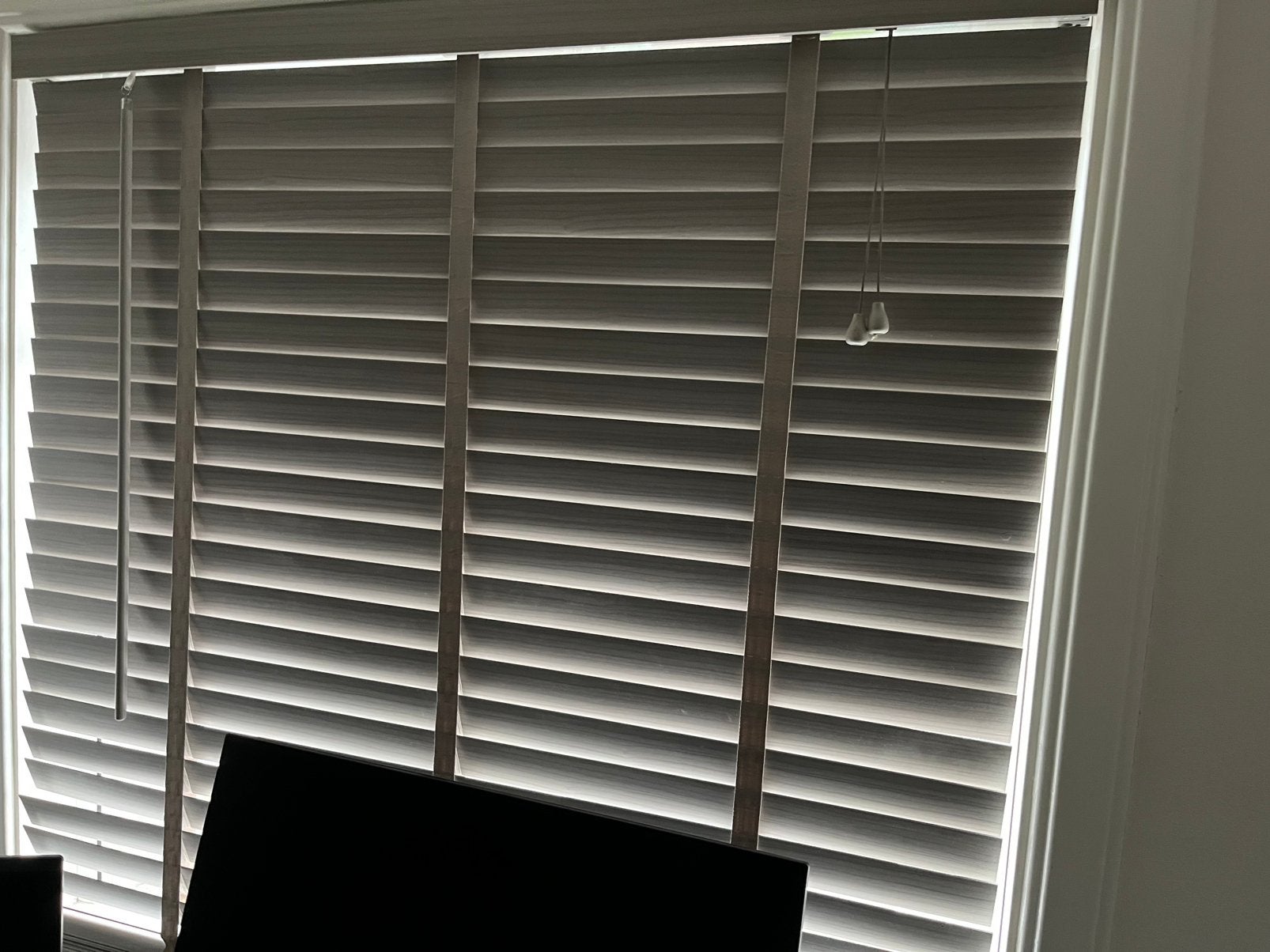 2 houten luxaflex, Huis en Inrichting, Ophalen, Zo goed als nieuw, 100 tot 150 cm