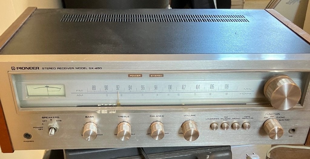 Pioneer SX-450 Receiver - Vintage Hi-Fi Classic, Ophalen of Verzenden, Zo goed als nieuw, Minder dan 60 watt, Pioneer
