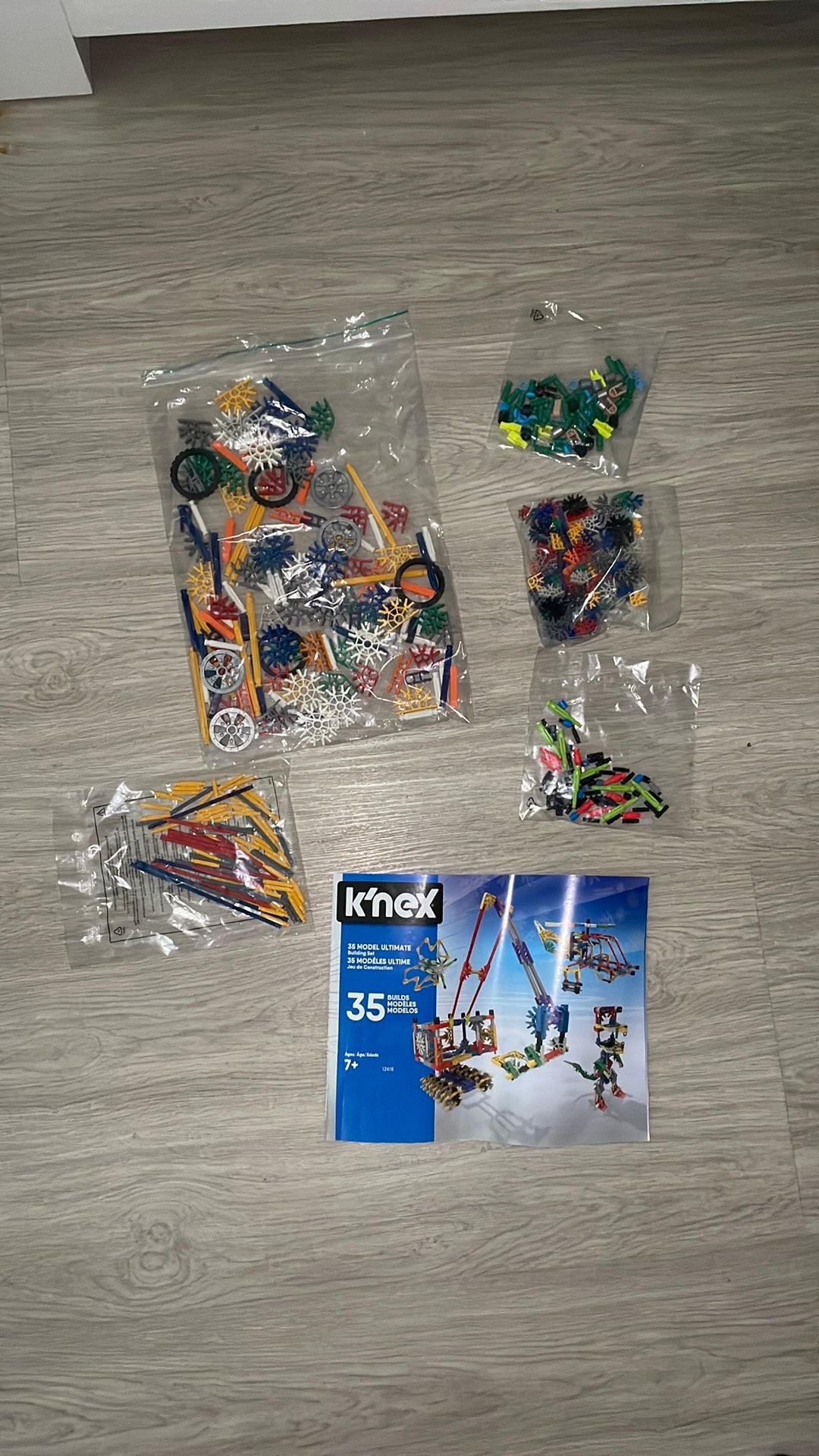 Complete knex 35 model ultimate set nummer 12418, Kinderen en Baby's, Ophalen of Verzenden, Zo goed als nieuw, K'nex