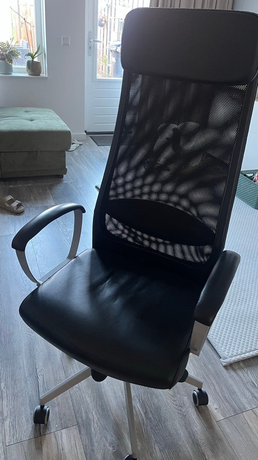 IKEA Markus Bureaustoel - Zwart, leather, Ophalen, Gebruikt, Zwart, Bureaustoel