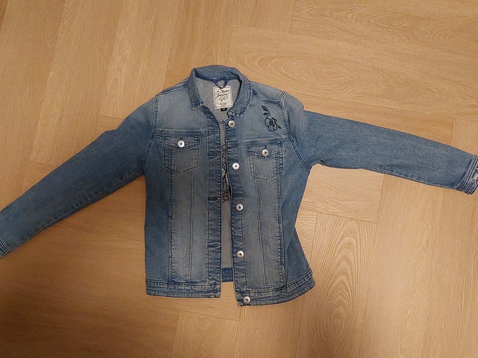 Spijkerjasje C&A maat 170, Kinderen en Baby's, C&A, Zo goed als nieuw, Jas, Verzenden