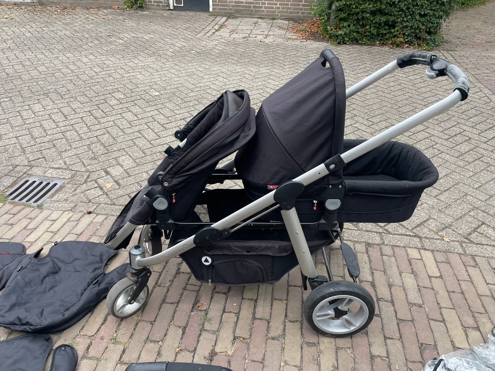 Kinderwagen duo, Ophalen, Gebruikt, Overige merken, Duowagen