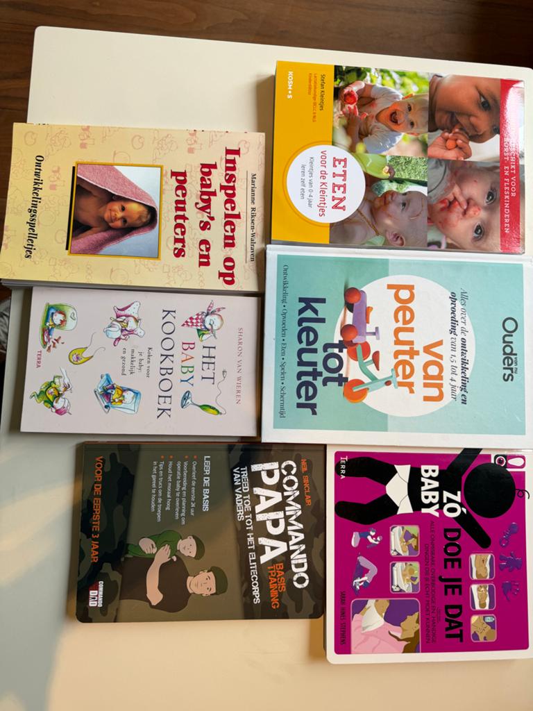 Grote collectie baby- en opvoedboeken (7 stuks), Ophalen of Verzenden, Gelezen, Opvoeding tot 6 jaar
