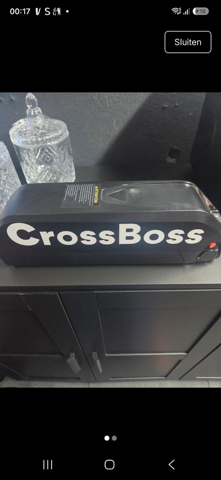 crossBoss fatbike accu, Ophalen, Gebruikt, Overige merken