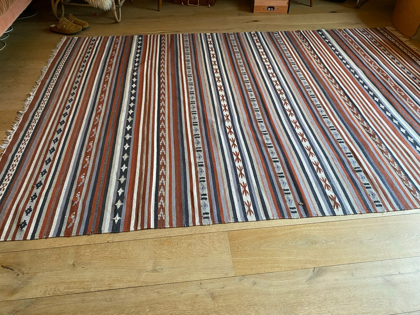 Kelim vloerkleed 245x170cm, Huis en Inrichting, Gebruikt, 150 tot 200 cm, 200 cm of meer, Ophalen of Verzenden