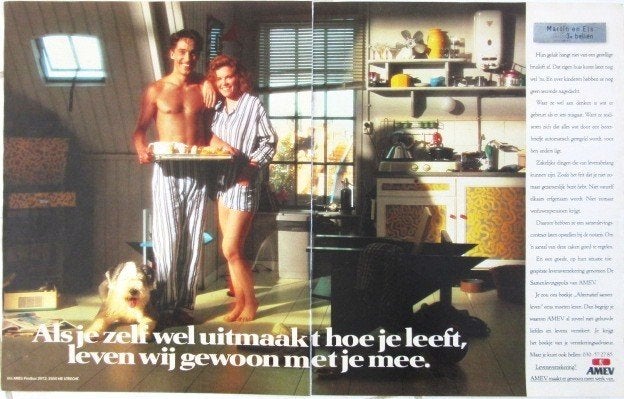 40 vintage advertenties verzekering 37-98 Delta Lloyd Amev, Ophalen of Verzenden, Gebruikt, Reclamebord