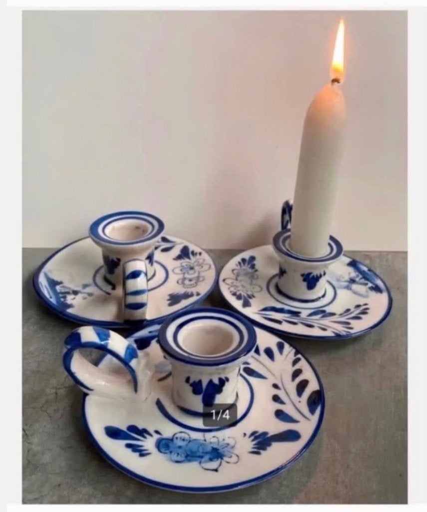 Blaker hand painted Delft bleu color diam. 9.5cm pr.p.stuk, Ophalen of Verzenden