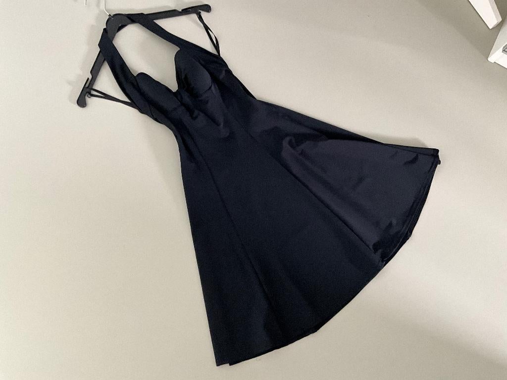Zwart jurkje, A-lijn, Kleding | Dames, Jurken, Ophalen of Verzenden, Maat 34 (XS) of kleiner, Gedragen, Boven de knie