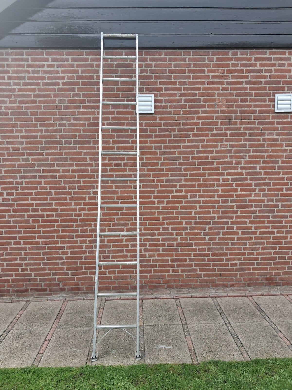 Stevige aluminium ladder - 3 meter of meer, Ophalen, Gebruikt, Ladder, 2 tot 4 meter