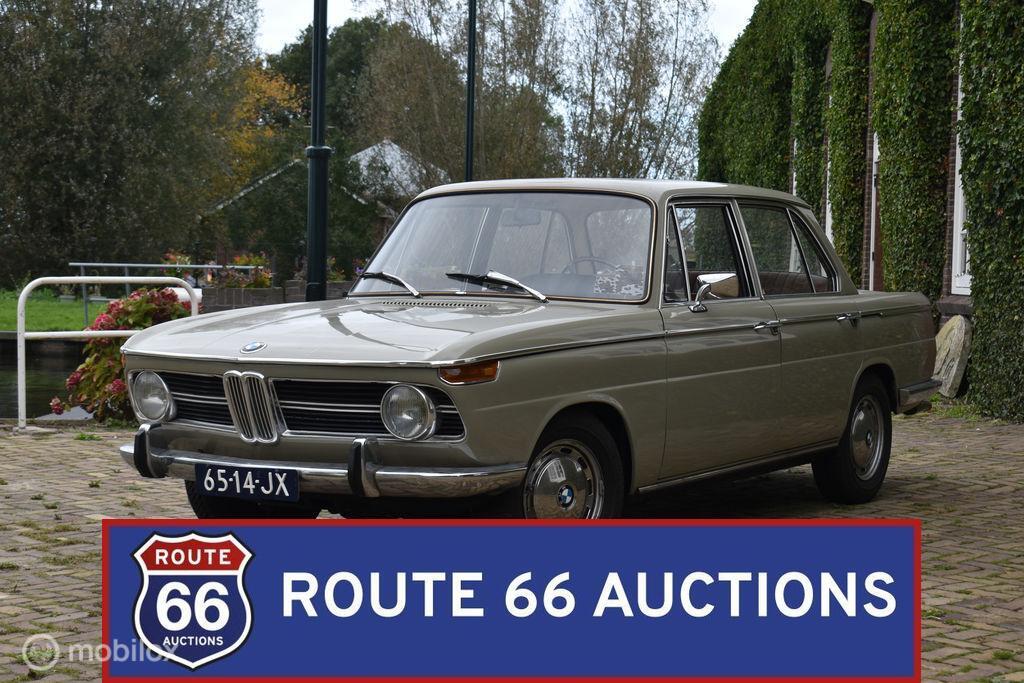 BMW 1800 | 1969 | Route 66 Auctions, Auto's, Oldtimers, Overige carrosserieën, Zwart, Bedrijf, Handgeschakeld