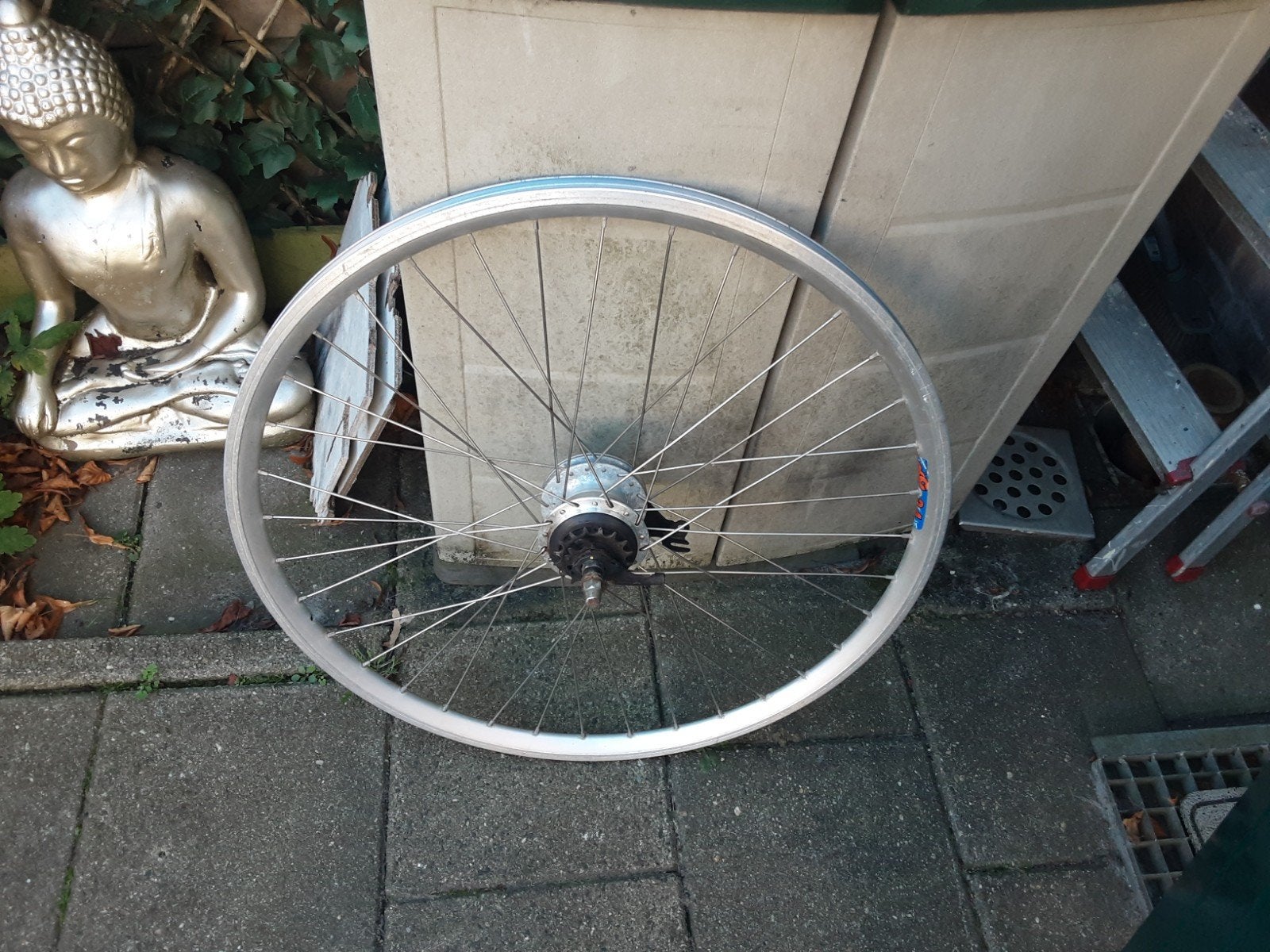 28 inch shimano nexus achterwiel, 7 speed,rollerbrake rem, Ophalen of Verzenden, Zo goed als nieuw, Shimano Nexus